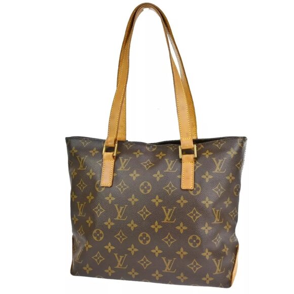 LOUIS VUITTON Cabas Piano Shoulder Bag Monogram Leather Brown M51148 81EA645 - Picture 1 of 15